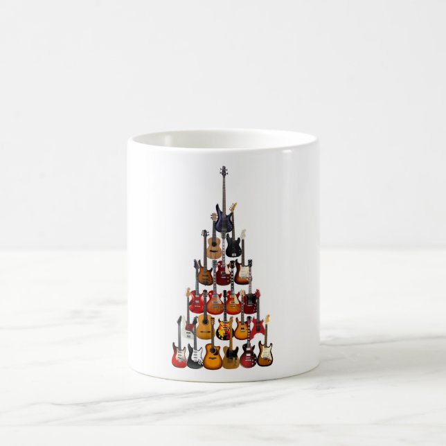 Caneca De Café Música Light Rock De Árvore De Violão (Centro)