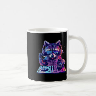 Caneca De Café Música Techno House Edm Dj Funny Animal Lov de Gua
