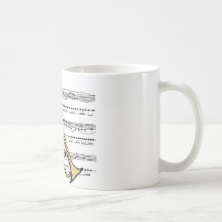 Caneca De Café Musical de trompete 11 B
