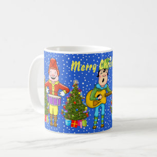 Caneca De Café Musical Elves Christmas Mug