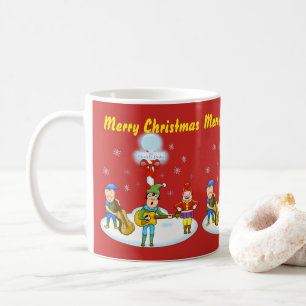 Caneca De Café Musical Elves Christmas Mug