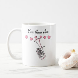 Caneca De Café Musicário de Mug Brass de Casamento Personalizado 