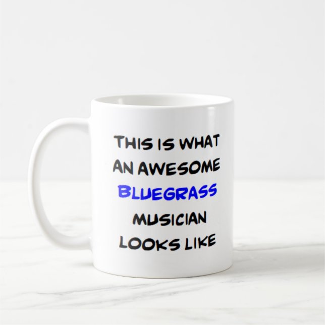 Caneca De Café músico bluegrass, incrível (Esquerda)