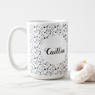 Caneca De Café Músico Cantor Name Mugs
