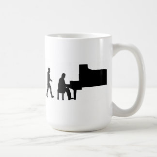 Caneca De Café músico da música do pianista do piano do homem da