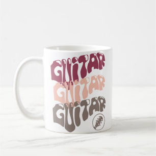 Caneca De Café Músico de Banda Tocando Guitarra Música Ao Vivo