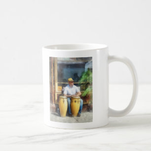 Caneca De Café Músicos - jogando cilindros de bongos