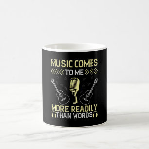 Caneca De Café Musik - A Música Me Vem Mais Facilmente