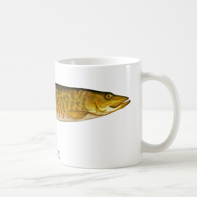Caneca De Café Muskellunge Fish Coffee Mug (Direita)