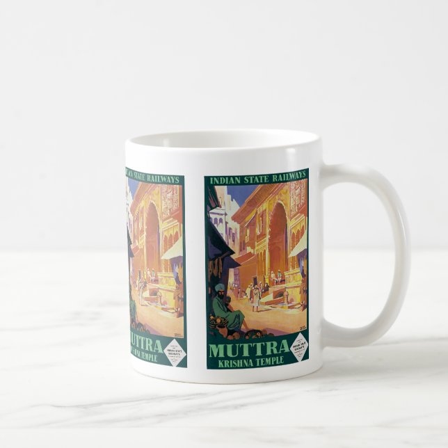 Caneca De Café Muttra ~ Templo Krishna (Direita)