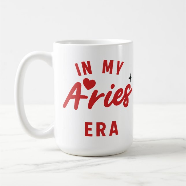 Caneca De Café my Aries era Mug ,Aries birthday gift (Esquerda)