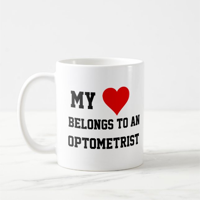 Caneca De Café My Belongs To An Optometrist Mug (Esquerda)