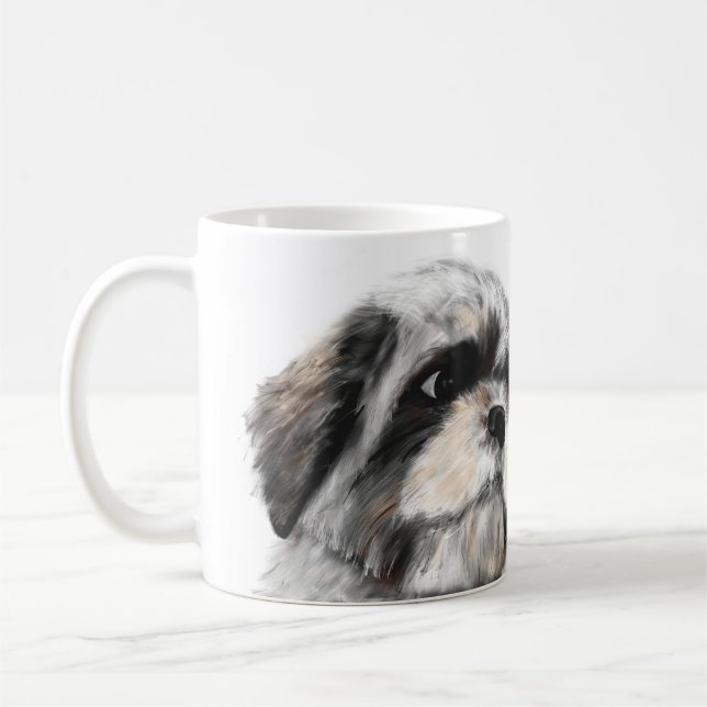 Caneca De Café My Dog Lhasa Apso (Esquerda)