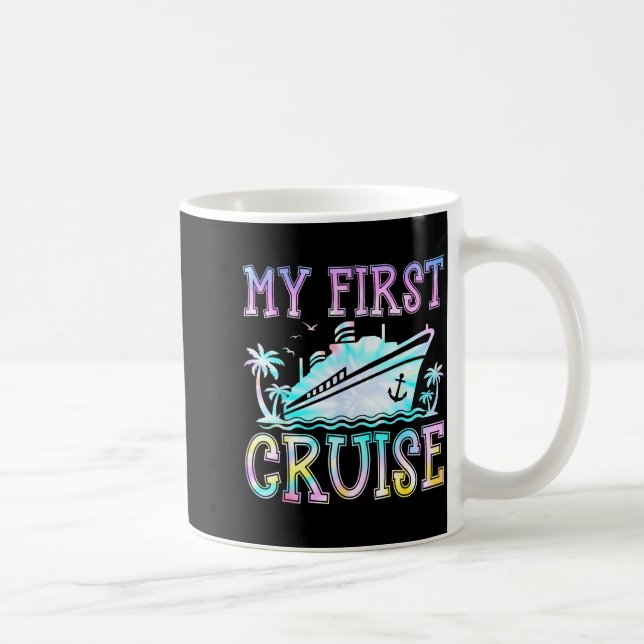 Caneca De Café My First Cruise Cruise Ship First Time Cruise Vaca (Direita)