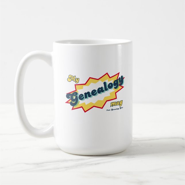 Caneca De Café My Genealogy Mug (Esquerda)