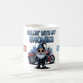 Caneca De Café My Gnomies Funny Motorcycle Gnome Coffee Mug