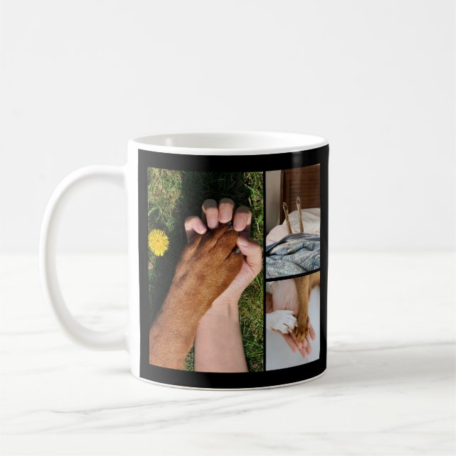 Caneca De Café My Heart Has Four Legs Dog Love Design (Esquerda)