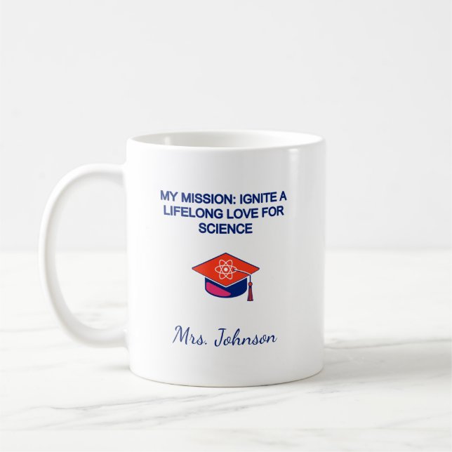 Caneca De Café My Mission: Ignite Lifelong Love For Science (Esquerda)