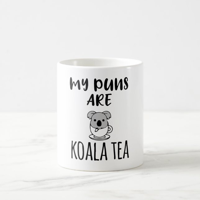 Caneca De Café My Puns Are Koala Tea (Centro)