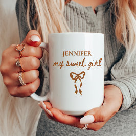 Caneca De Café My Sweet Girl Custom Name Mug Gift for Best Friend
