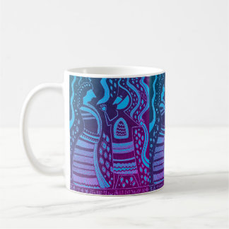 Caneca De Café Mycenaean Grego Inspirou Casal Azul Mug