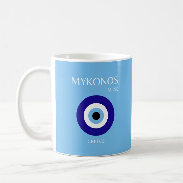 Caneca De Café Mykonos Muse, Azul (Esquerda)