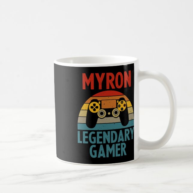 Caneca De Café Myron Presente Nome Personalizado Piada Geeks de J (Direita)