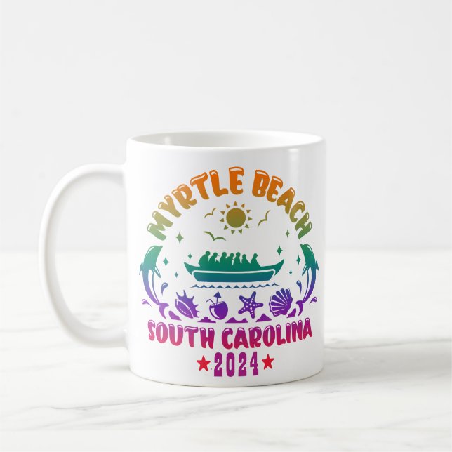 Caneca De Café Myrtle Beach Magic - Aventuras da Carolina do Sul (Esquerda)