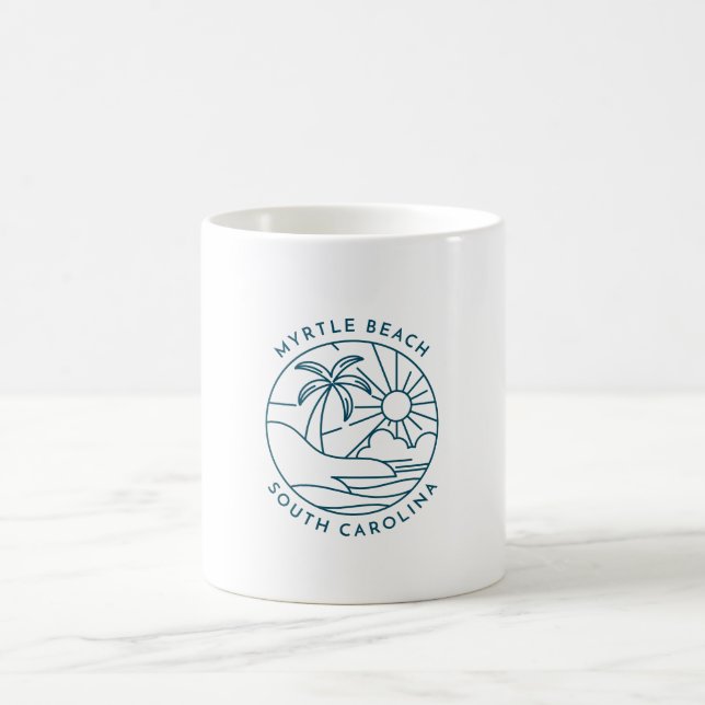 Caneca De Café Myrtle Beach Souvenir Coffee Mug (Centro)