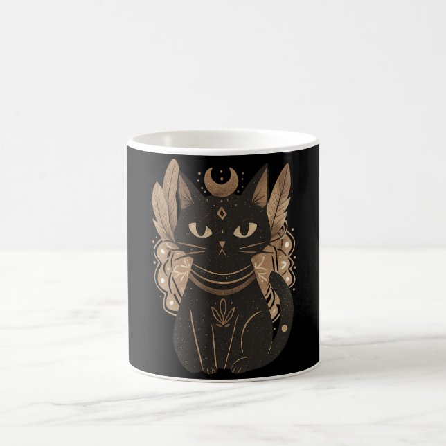 Caneca De Café Mystic Black Halloween Boho (Centro)
