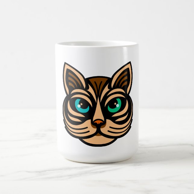 Caneca De Café Mystic Cat Eyes Coffee Mug (Centro)