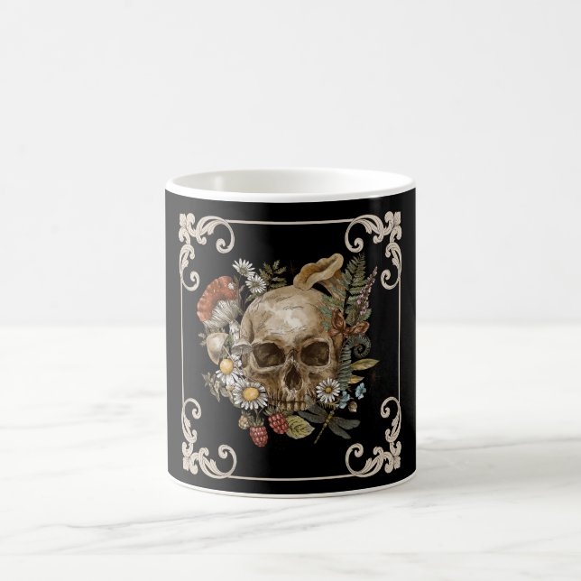 Caneca De Café Mystic Skull Vintage Black (Centro)