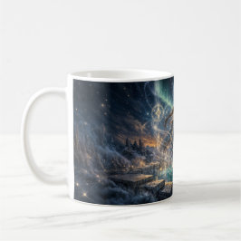 Caneca De Café Mystical Celestial Sorceress Mug – Golden Fantasy 