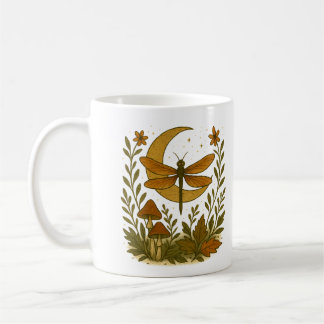 Caneca De Café Mystical Dragonfly Moon Mug - Celestial