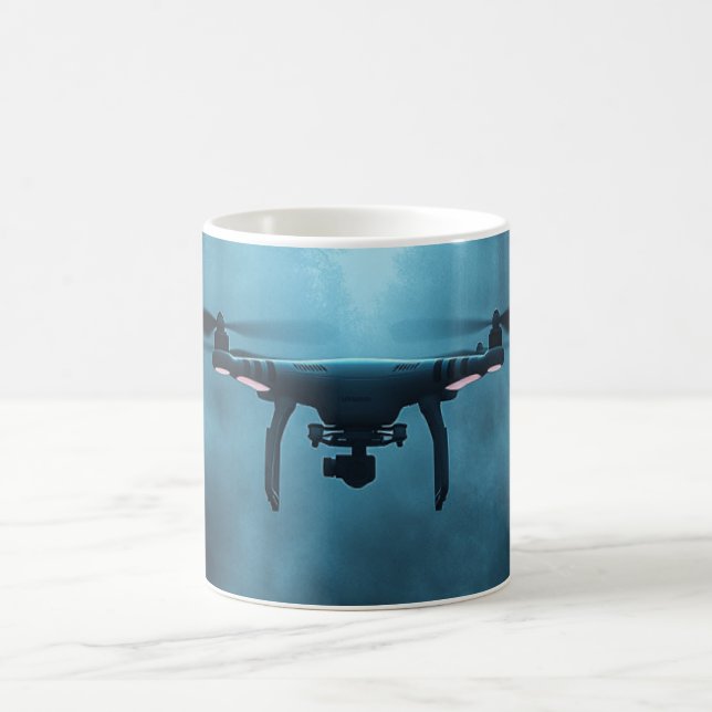 Caneca De Café Mystical Drone Cerâmica Mug (Centro)