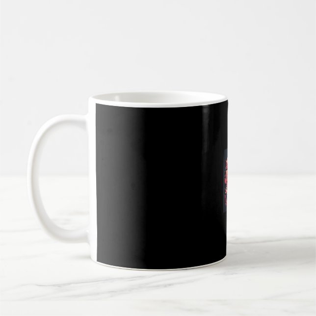 Caneca De Café Mystical Sakura Night_ Black Cat com lua cheia (Esquerda)