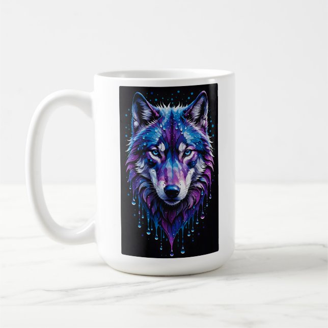 Caneca De Café Mystical Wolf (Esquerda)