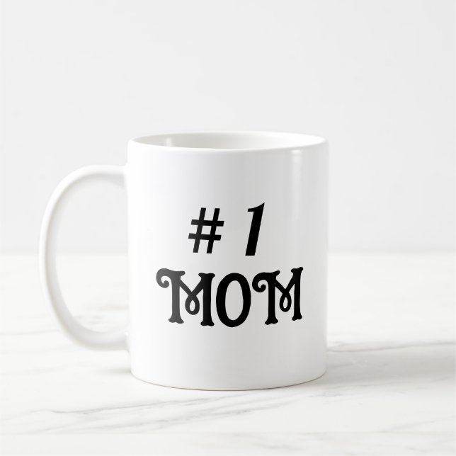 Caneca De Café N.º 1 Presente de Dia de as mães da mãe (Esquerda)