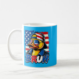 Caneca De Café N Boy Bro 4th July Rubber Duck Patriotic Aamerican