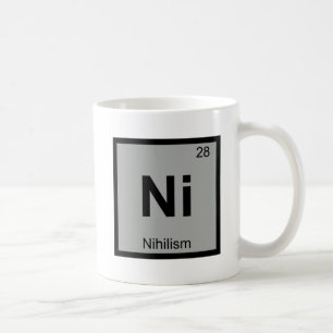Caneca De Café N - Filosofia Niilismo Química Tabela Periódica