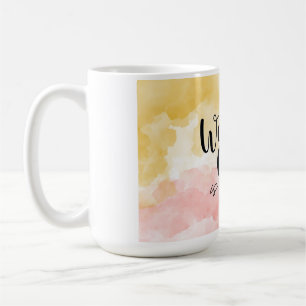 Caneca De Café Na Esperança Deus está trabalhando
