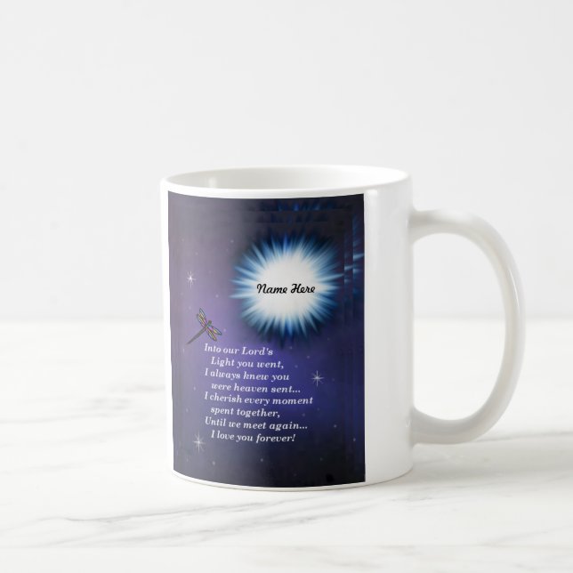 Caneca De Café Na libélula clara (Direita)