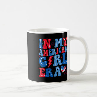 Caneca De Café Na Minha Era Americana, Retro Em 4 De Julho Groovy
