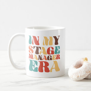 Caneca De Café Na Minha Era de Gerente de Palco Estilo Retrô