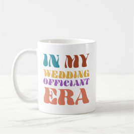 Caneca De Café Na Minha Era de Oficiante de Casamento Estilo Retr