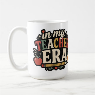 Caneca De Café Na Minha Era de Professora Retro Professora