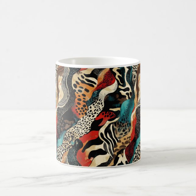 Caneca De Café Na moda Animal Print Fusion Design (Centro)