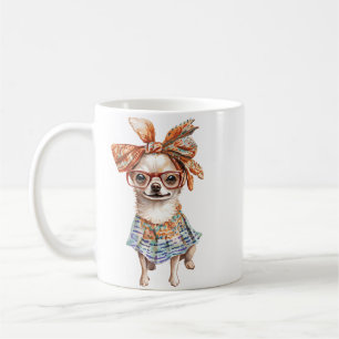 Caneca De Café Na moda Chihuahua mães cachorros amantes