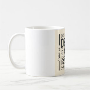 Caneca De Café na moda com citação motivadora