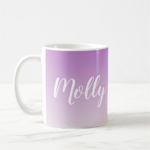 Caneca De Café Na moda de Omã Roxo Elegante